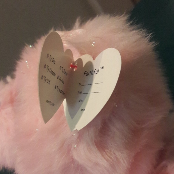 💙TY Classic Faithful Beanie Buddy Angel Bear - Picture 4 of 6